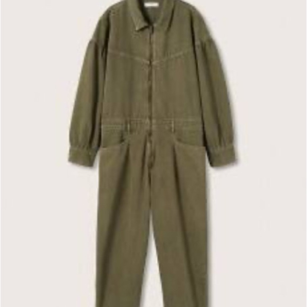 Olive Green Utility Jumpsuit